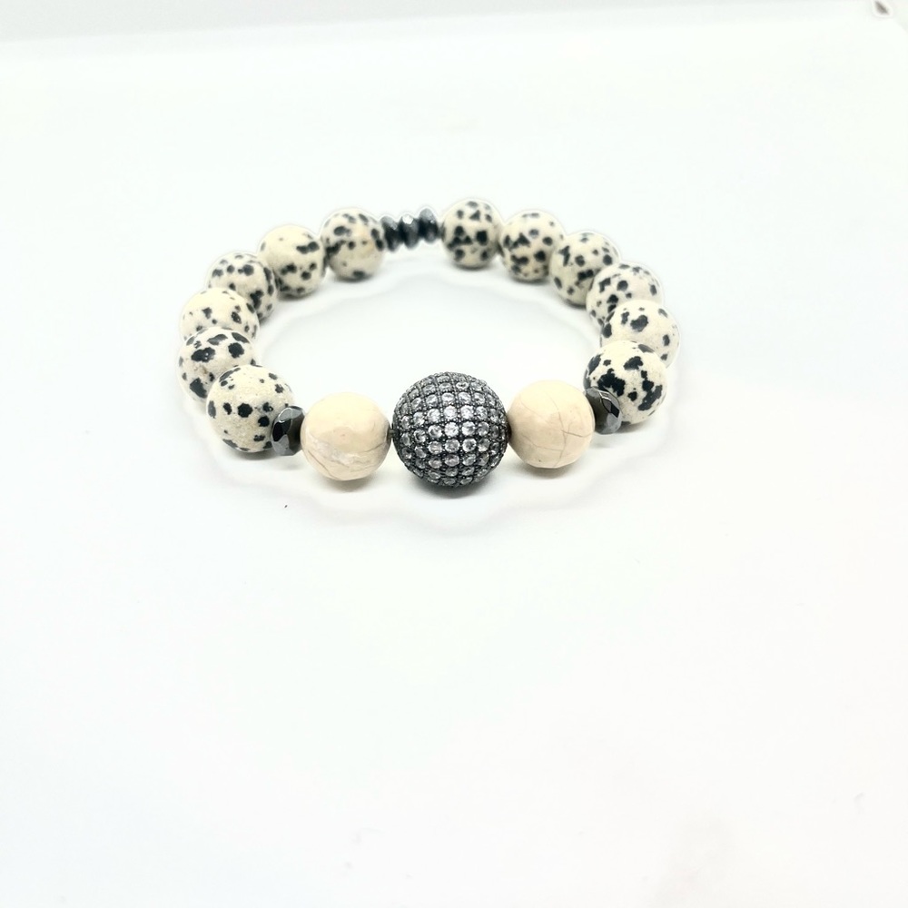 Dalmatian Jasper Quartz bracelet